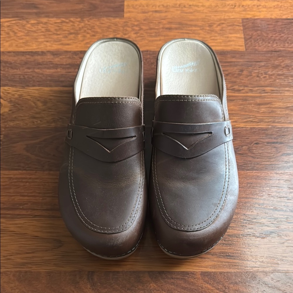 Dansko Bel Mule - Leather Penny Loafer Clog